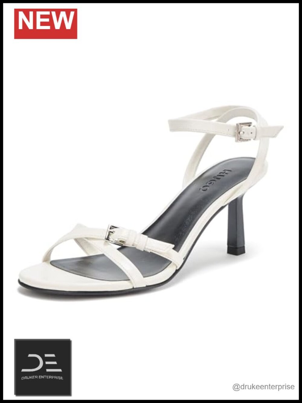 Women's Low Heeled PU Platform Sandals Dressy Ankle Strap Open Toe